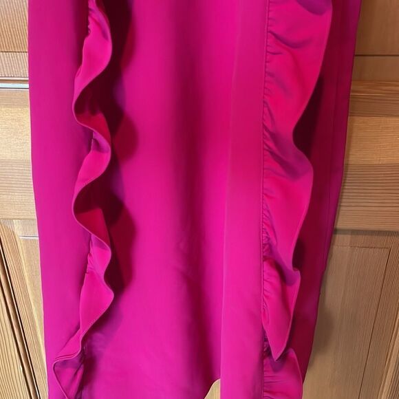 BARBIE Core TED Baker Torriya Ruffle Tunic Dress in Hot Pink - Picture 4 of 14